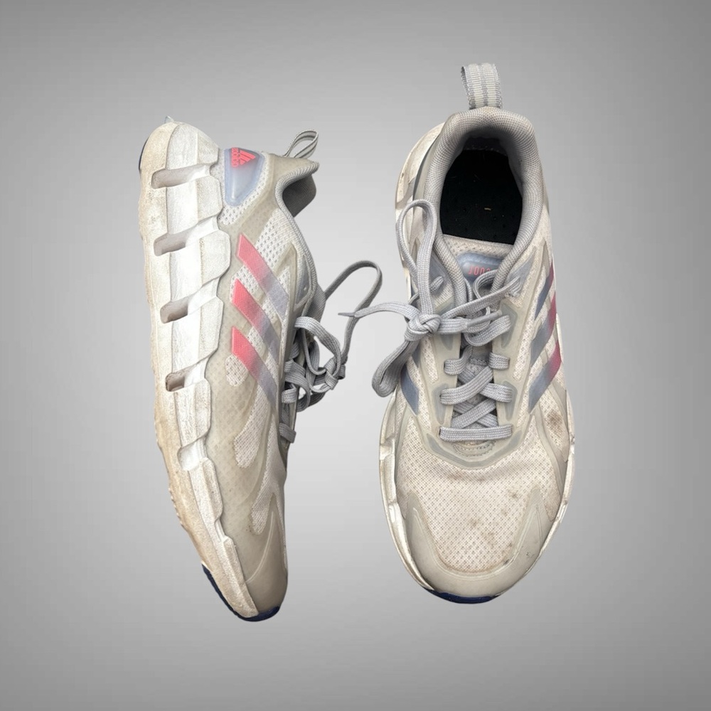 Adidas white and Purple Athletic Shoes
